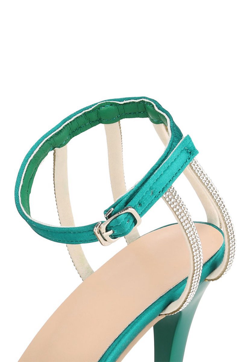 Buckle Fish Mouth High Heel Shoes