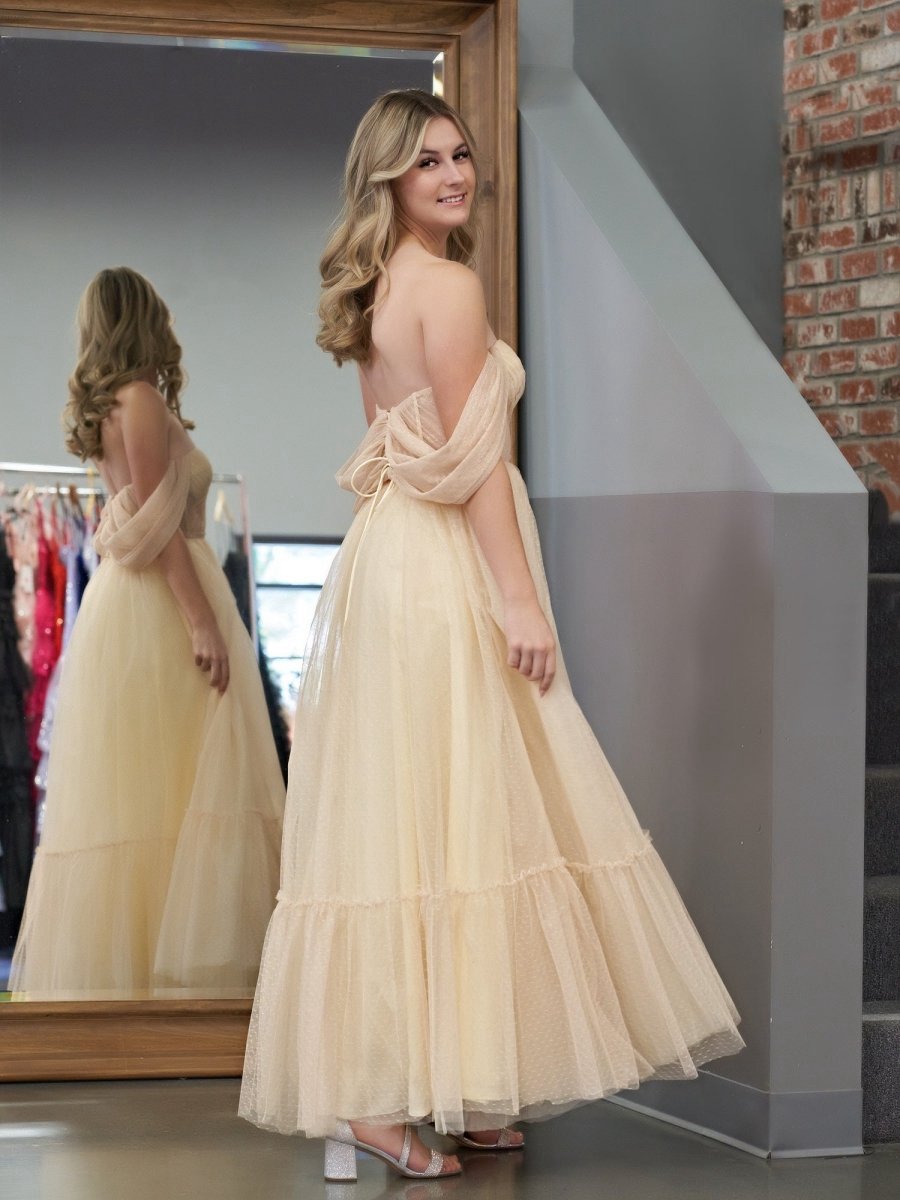 A-line Tulle Sweetheart Tea-Length Homecoming Dresses
