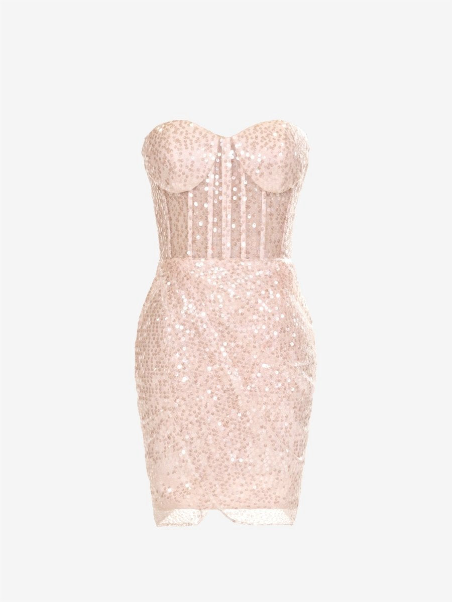 Sheath Sweetheart Sequins Homecoming Dresses