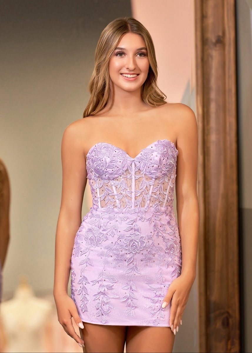 Tight Short Homecoming Dresses with Appliques