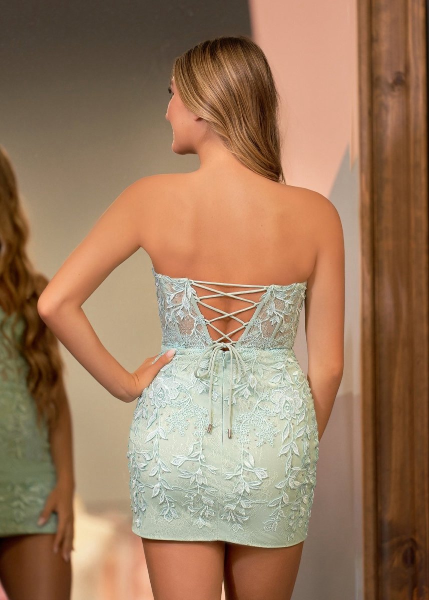 Tight Short Homecoming Dresses with Appliques