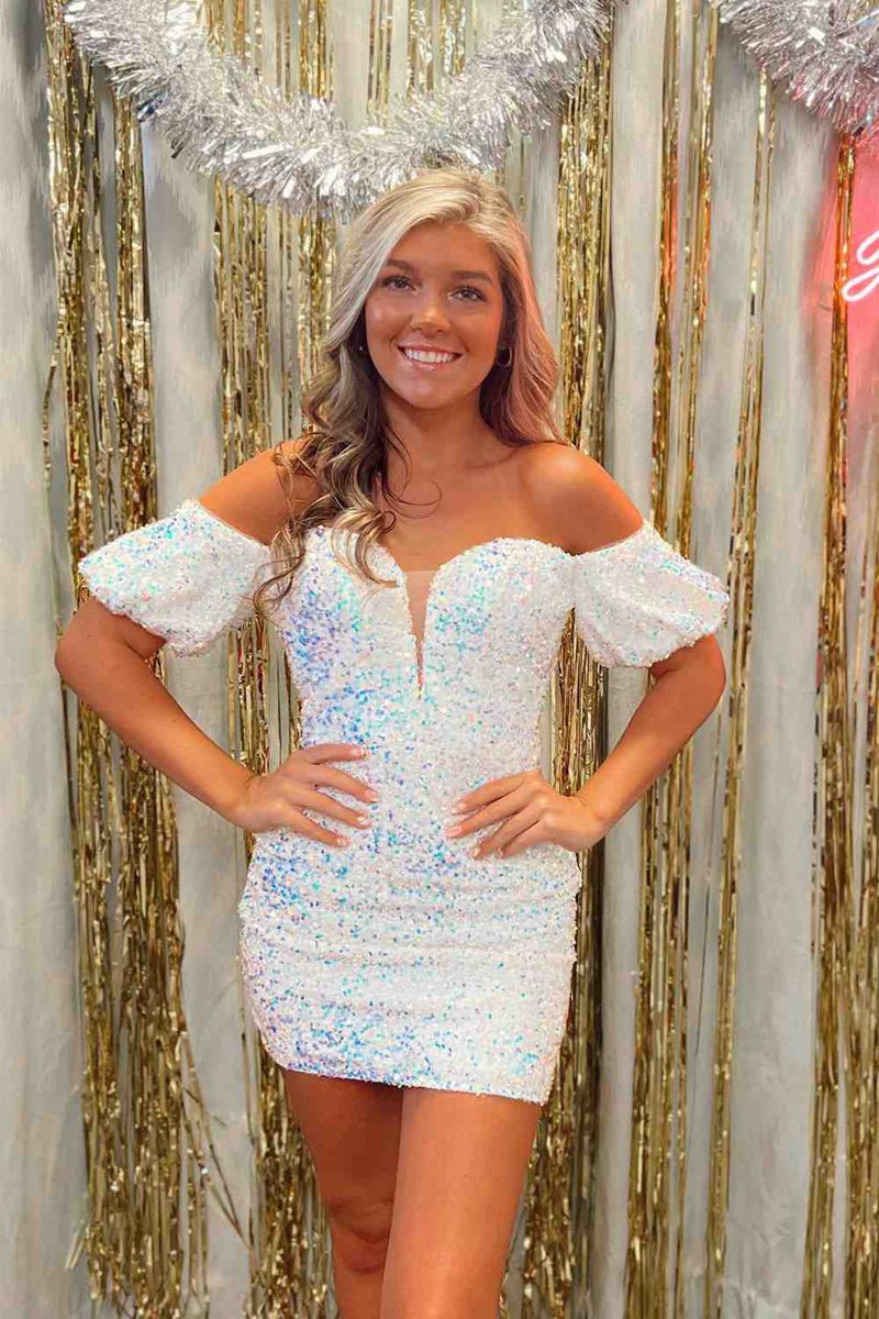 Bodycon Sweetheart Sequins Homecoming Dresses