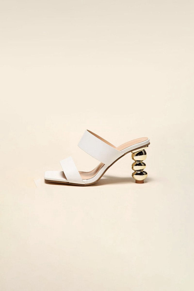 Square Toe Shaped Gourd High Heels