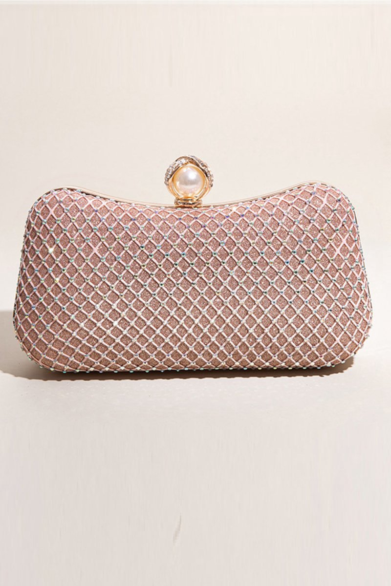 Glitter Beaded Party Clutch