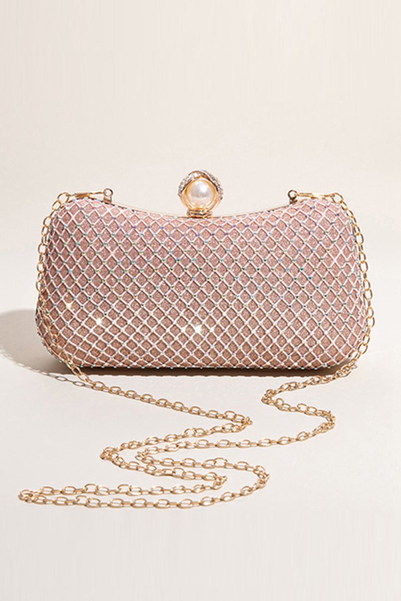 Glitter Beaded Party Clutch