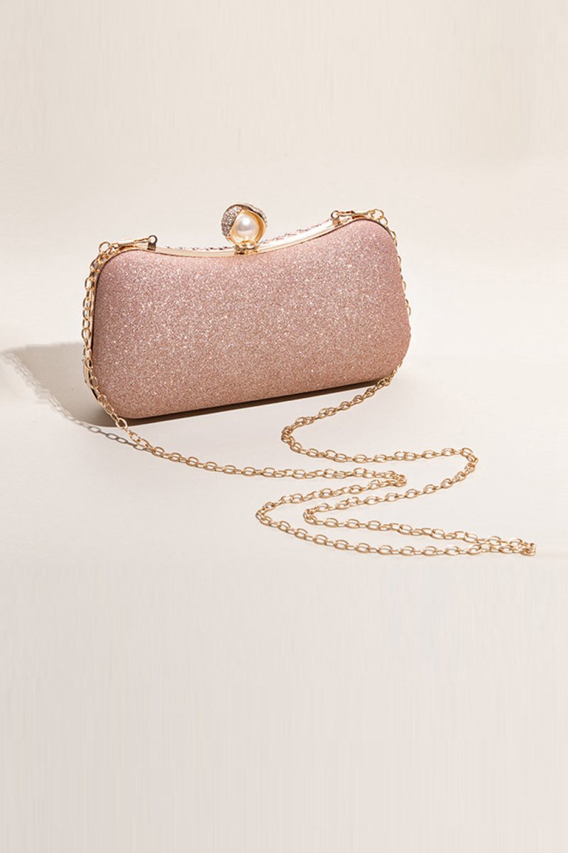 Glitter Beaded Party Clutch