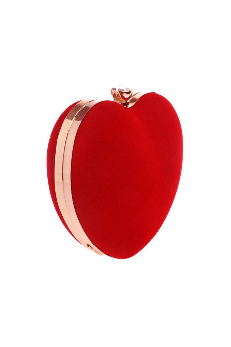 Red Velvet Heart Handbag