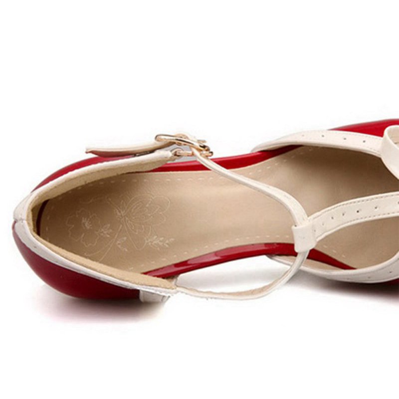 Retro Bow High Heel Shoes