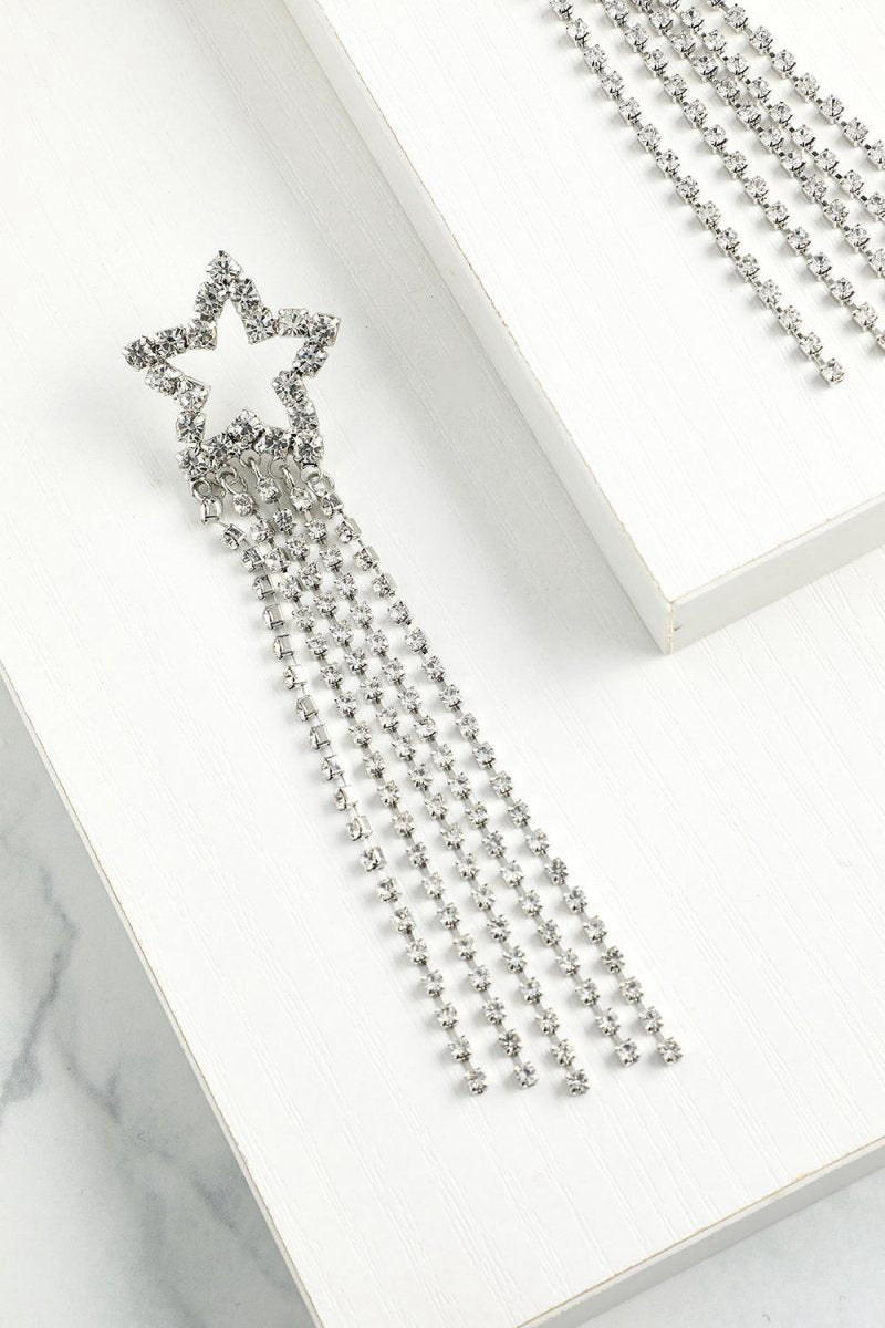 Star Beaded Drop Earrings
