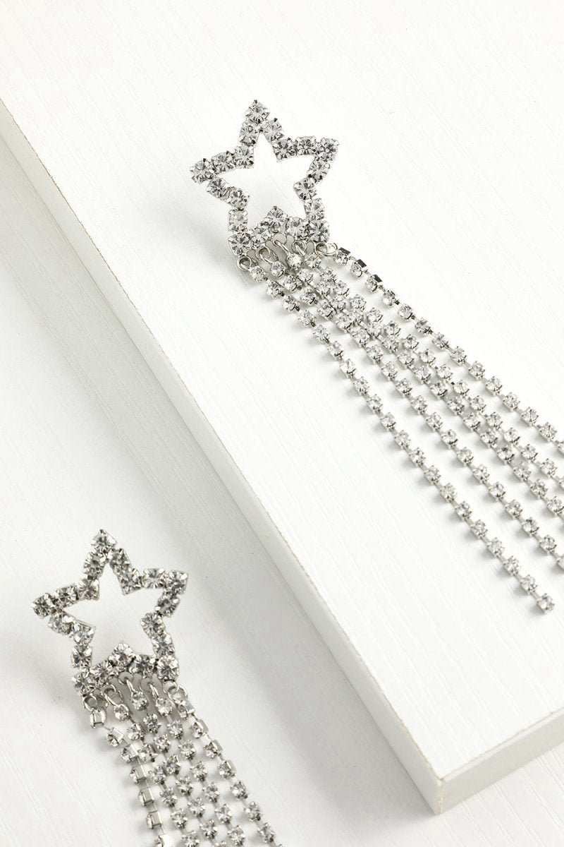 Star Beaded Drop Earrings