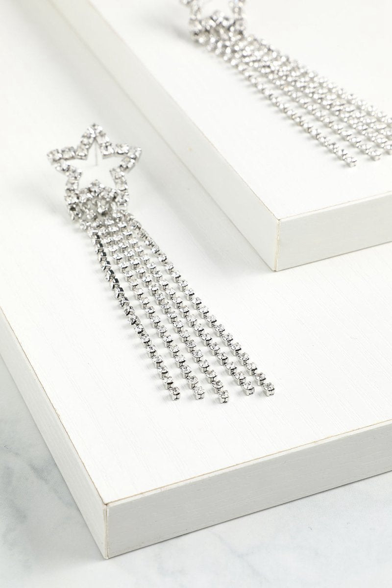 Star Beaded Drop Earrings