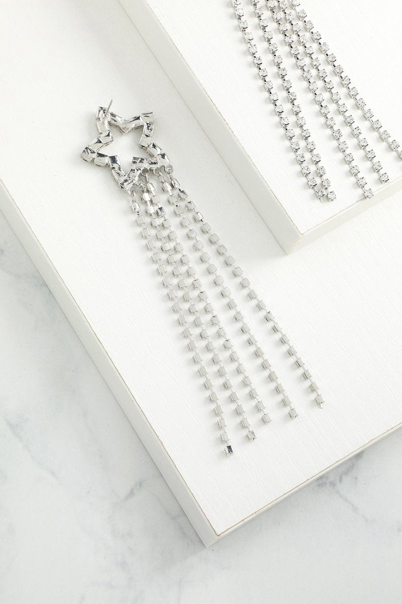 Star Beaded Drop Earrings
