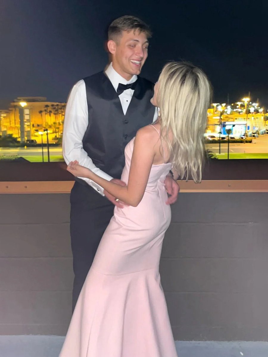 Spaghetti Straps Mermaid Satin Long Prom Dresses