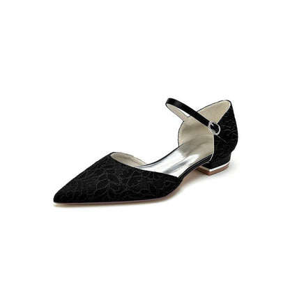 High Heels with Intricate Lace Detailing