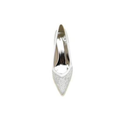 High Heels with Bead and Lace Trim