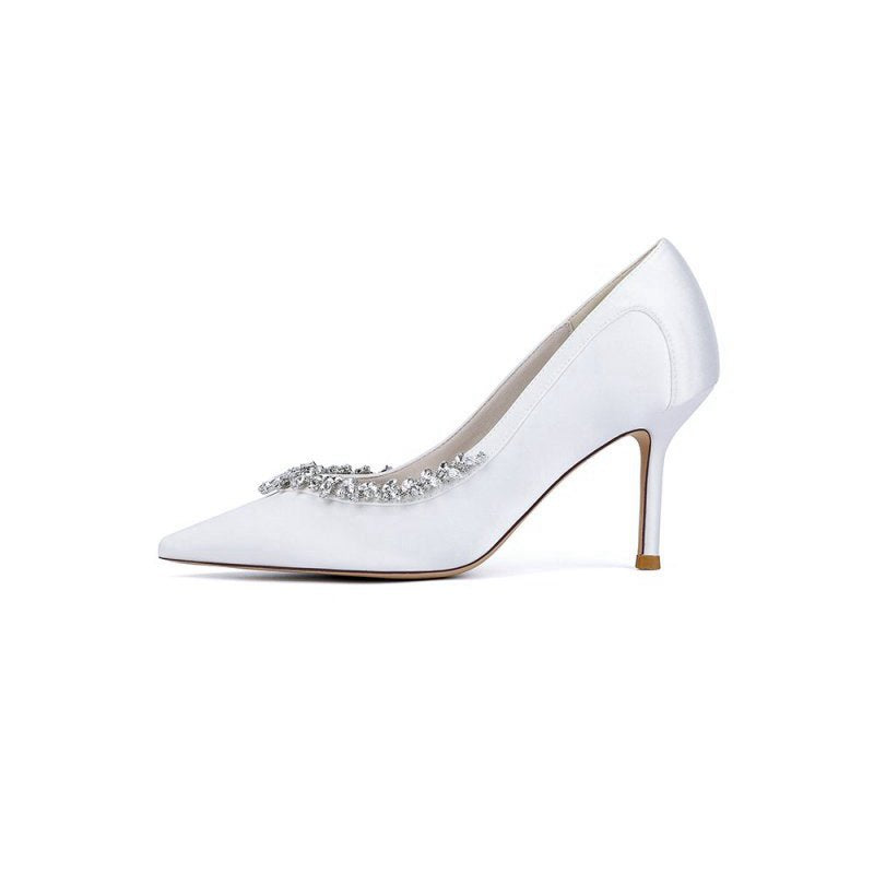 High Heels with Crystal Embellishments