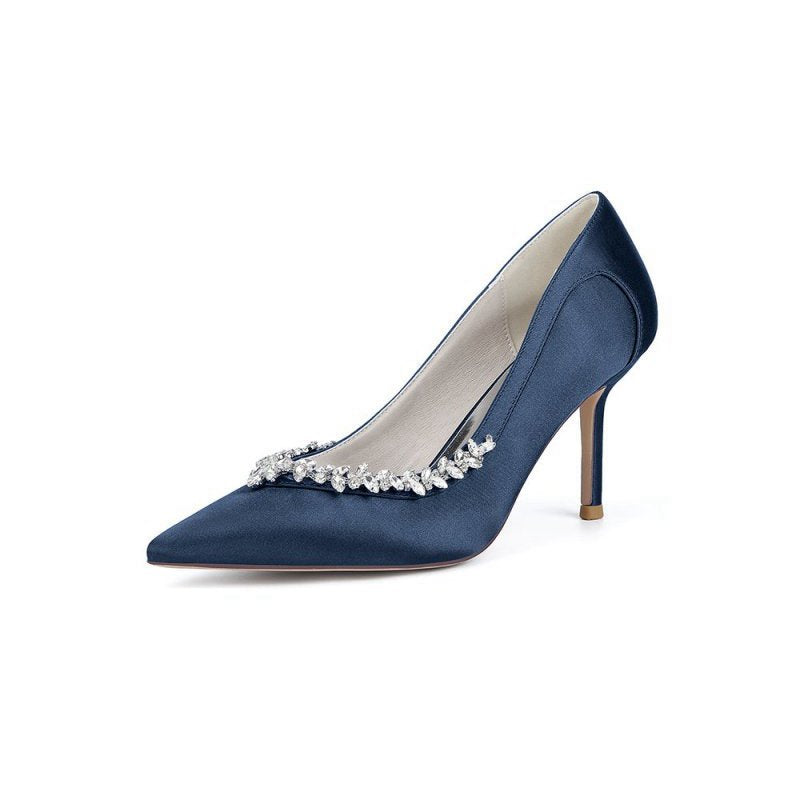 High Heels with Crystal Embellishments