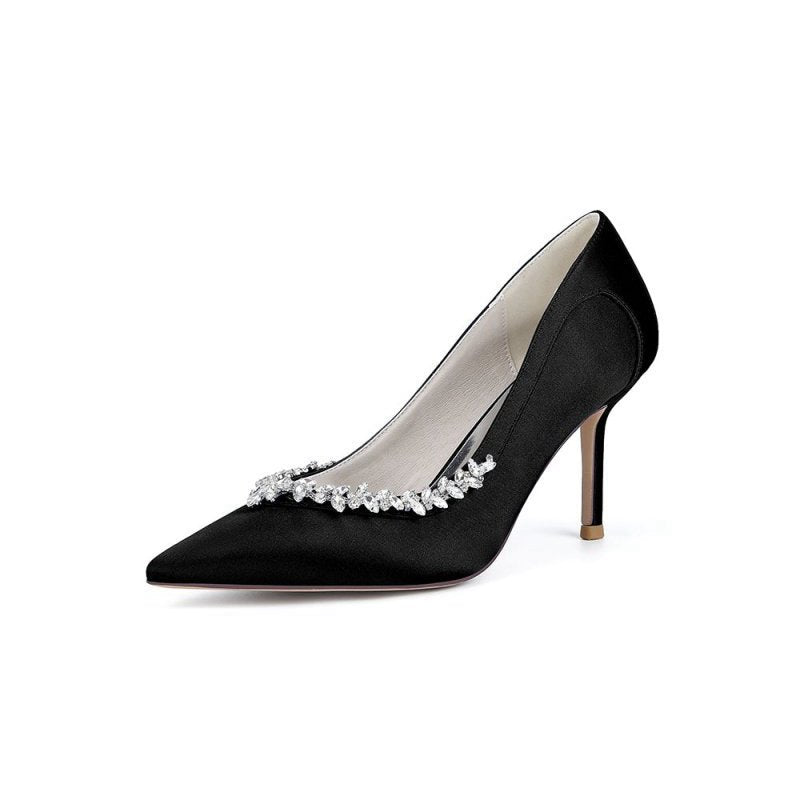 High Heels with Crystal Embellishments