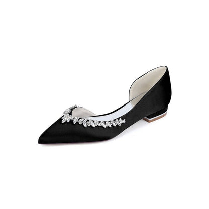 Satin High Heels with Crystal Embellishments 18448-11YK