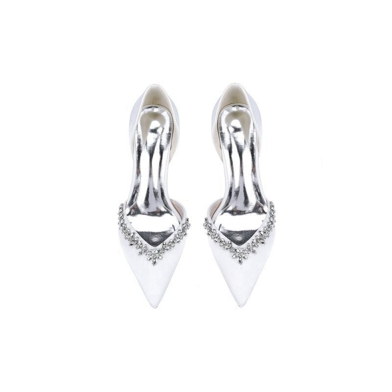 High Heels with Sparkling Crystal Embellishments