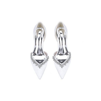 High Heels with Sparkling Crystal Embellishments