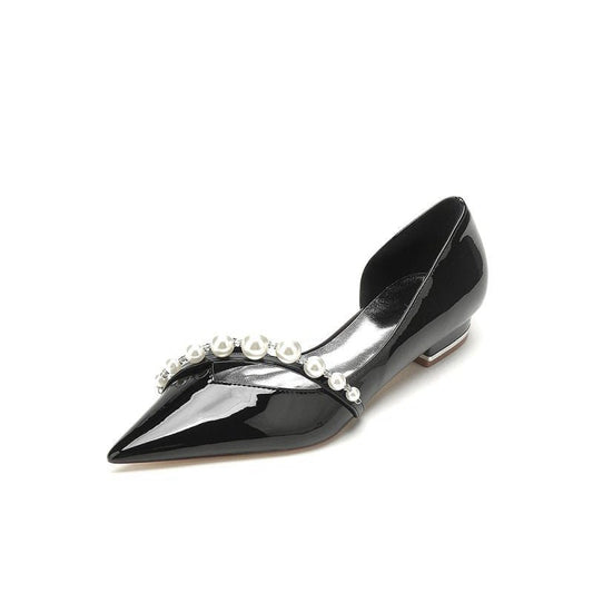 High Heels with Pearl and Rhinestone Embellishments