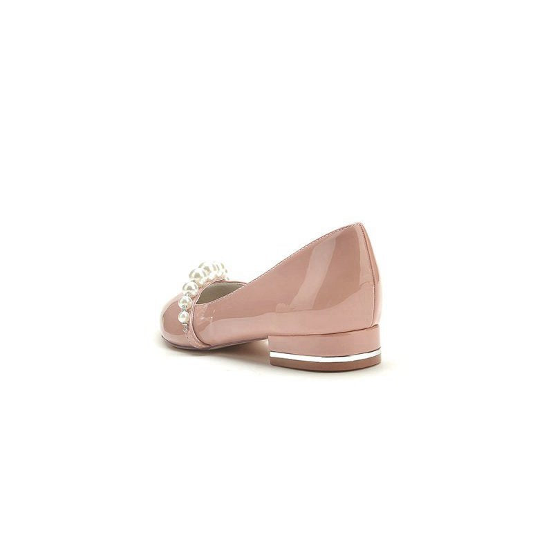 High Heels with Pearl and Rhinestone Embellishments