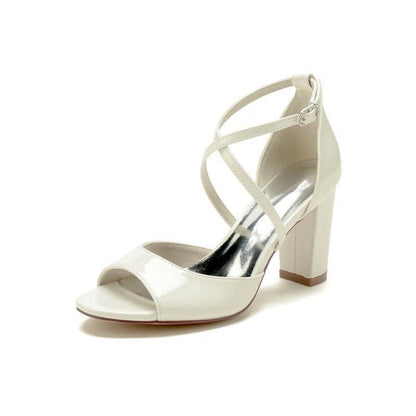 Elegant High Heels with Crossed Straps