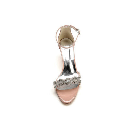 High Heels with a Crystal Bow