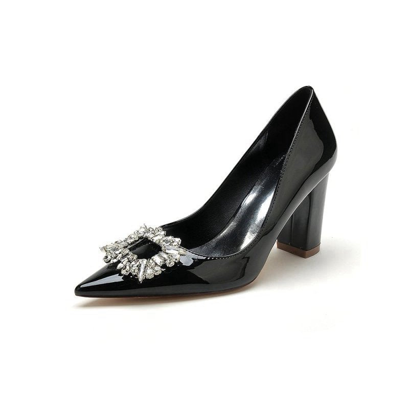 High Heels with Crystal Embellishment