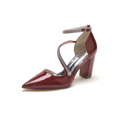 Chunky Heels with Chain Detailing