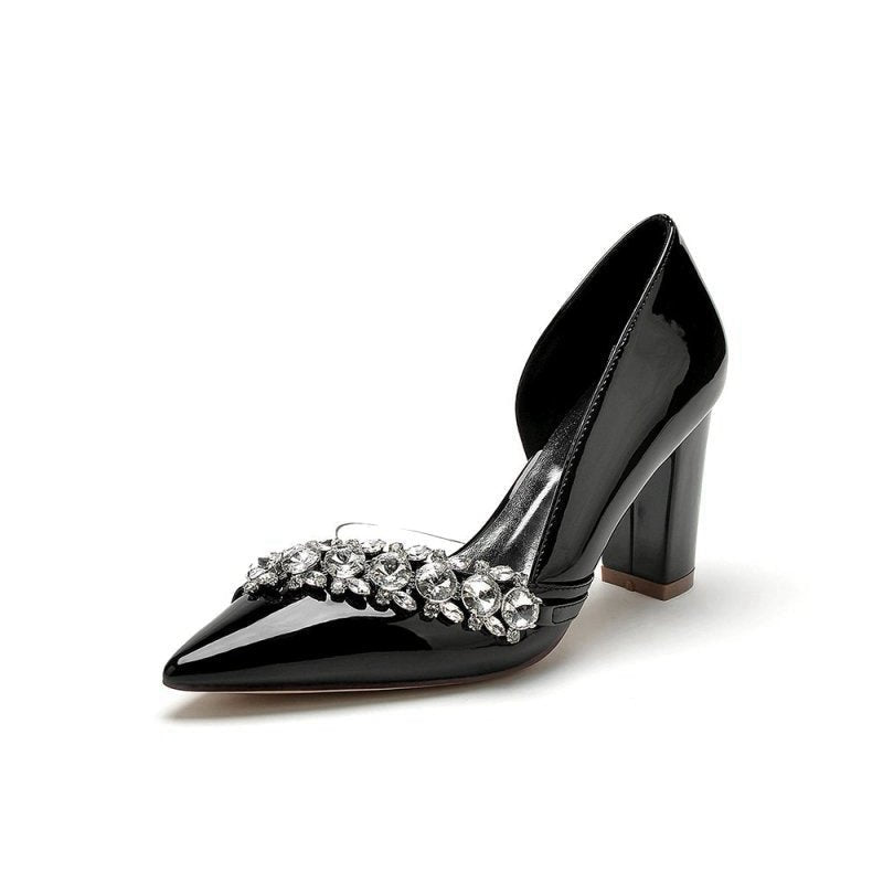 High Heels with Crystal Embellishments