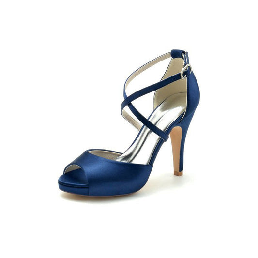 High Heels with Crossed Straps