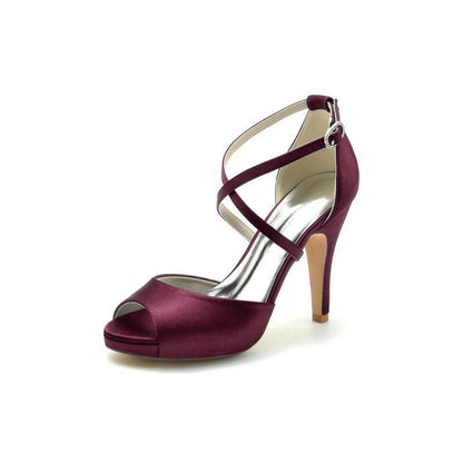 High Heels with Crossed Straps