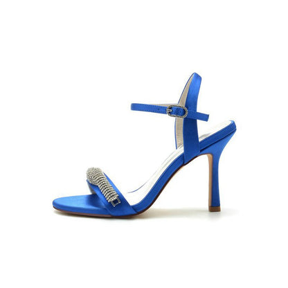 High Heels with Sparkling Crystal Embellishments
