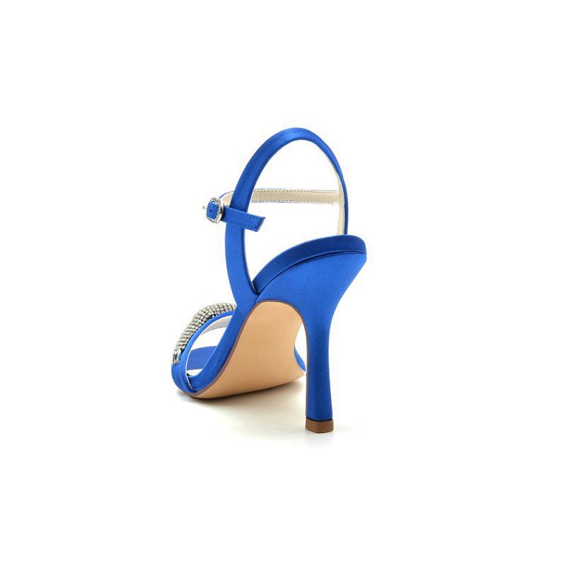High Heels with Sparkling Crystal Embellishments