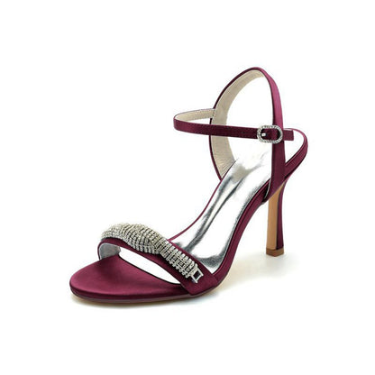 High Heels with Sparkling Crystal Embellishments