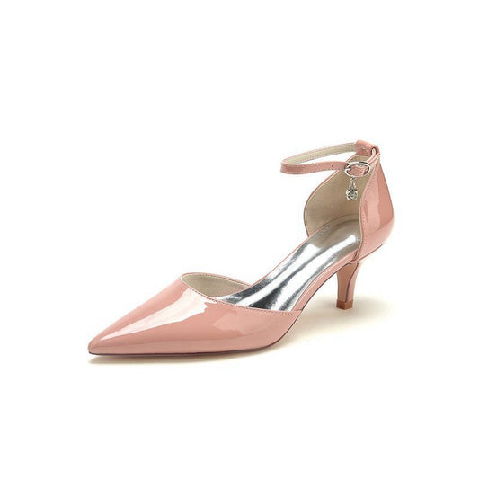 Pointed Toe Wedding High Heels with Ankle Strap