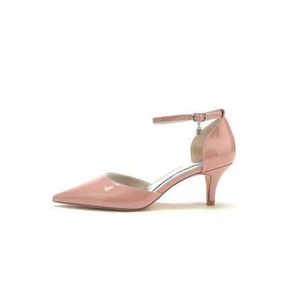 Pointed Toe Wedding High Heels with Ankle Strap