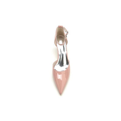 Pointed Toe Wedding High Heels with Ankle Strap
