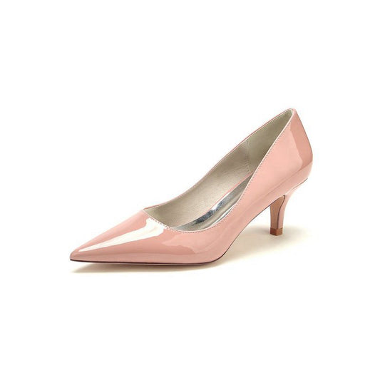 Pointed Toe Wedding Shoes with Patent Leather