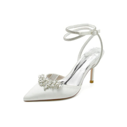 Rhinestone Pointed Toe Stiletto Heels