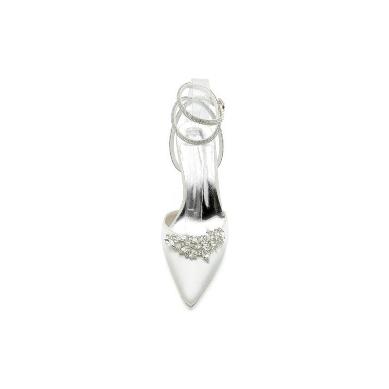 Rhinestone Pointed Toe Stiletto Heels