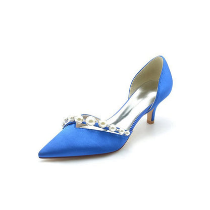 Pearl Pointed Toe Stiletto Heels