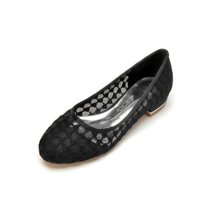 Lace Pointed Toe Wedding Flats