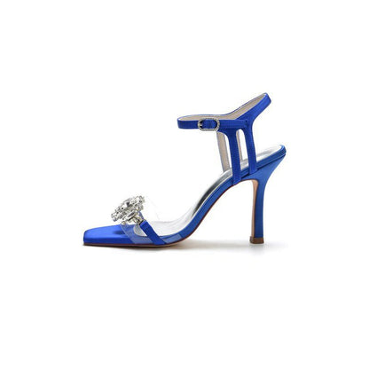 Open Toe Sandals with Rhinestone