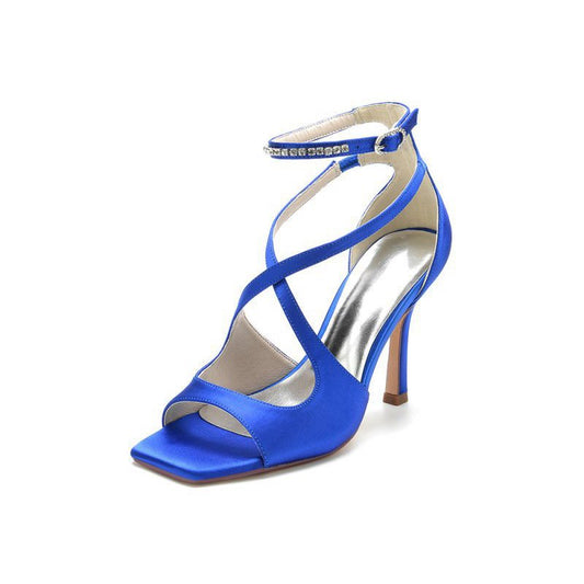 Open Toe Wedding Shoes with Straps