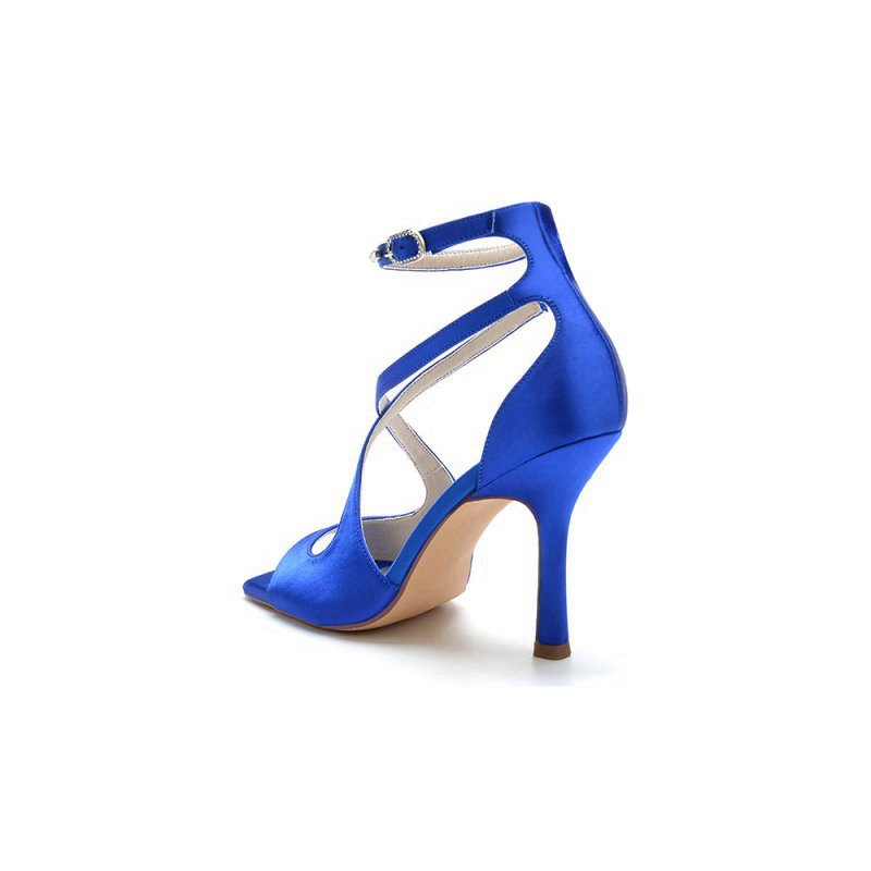 Open Toe Wedding Shoes with Straps