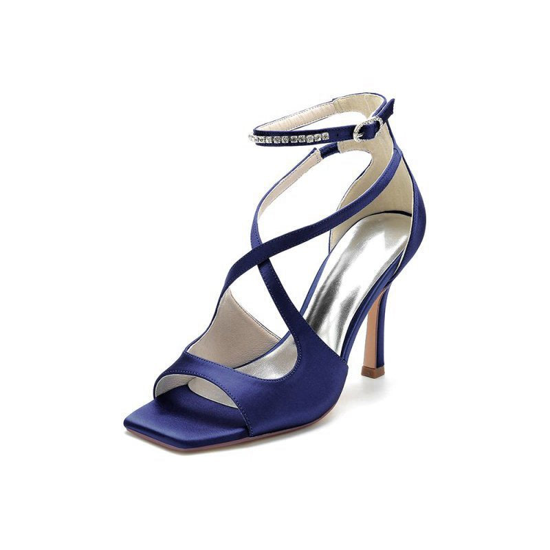 Open Toe Wedding Shoes with Straps
