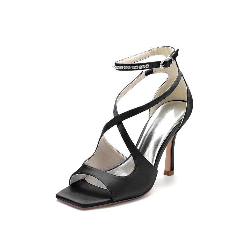 Open Toe Wedding Shoes with Straps